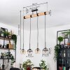 Koyoto hanging light, globe light, pendant light Ecru, black, 4-light sources