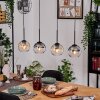 Koyoto hanging light, globe light, pendant light Ecru, black, 4-light sources