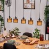 Bassagoda hanging light, pendant light Ecru, black, 5-light sources