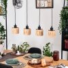 Granja hanging light, pendant light Ecru, black, 4-light sources