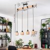 Granja hanging light, pendant light Ecru, black, 4-light sources