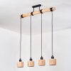 Granja hanging light, pendant light Ecru, black, 4-light sources