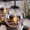 Koyoto hanging light, globe light, pendant light Ecru, black, 4-light sources