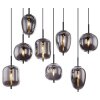 Pendant Light Globo BLACKY black, 8-light sources