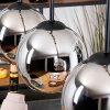 Koyoto hanging light, globe light, pendant light Ecru, black, 4-light sources