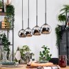 Koyoto hanging light, globe light, pendant light Ecru, black, 4-light sources