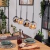 Koyoto hanging light, globe light, pendant light Ecru, black, 4-light sources
