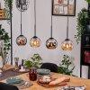 Koyoto hanging light, globe light, pendant light Ecru, black, 4-light sources