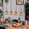 Koyoto hanging light, globe light, pendant light Ecru, black, 4-light sources