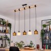 Bassagoda hanging light, pendant light Ecru, black, 5-light sources