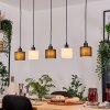 Bassagoda hanging light, pendant light Ecru, black, 5-light sources