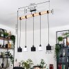 Bassagoda hanging light, pendant light Ecru, black, 5-light sources