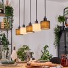 Bassagoda hanging light, pendant light Ecru, black, 5-light sources
