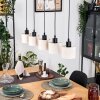 Bassagoda hanging light, pendant light Ecru, black, 5-light sources