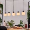 Bassagoda hanging light, pendant light Ecru, black, 5-light sources