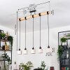 Bassagoda hanging light, pendant light Ecru, black, 5-light sources