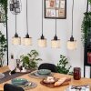 Sabadim hanging light, pendant light Ecru, black, 5-light sources
