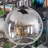 Koyoto hanging light, globe light, pendant light clear, Smoke-coloured, 6-light sources