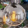 Koyoto hanging light, globe light, pendant light clear, Smoke-coloured, 6-light sources