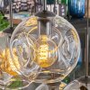 Ripoll hanging light, globe light, pendant light Amber, clear, Smoke-coloured, 6-light sources