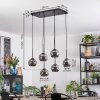 Ripoll hanging light, globe light, pendant light Smoke-coloured, 6-light sources