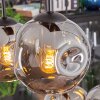 Ripoll hanging light, globe light, pendant light Smoke-coloured, 6-light sources