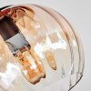 Koyoto ceiling light, globe light 30 cm Amber, clear, 3-light sources