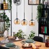 Koyoto hanging light, globe light, pendant light Ecru, black, 3-light sources