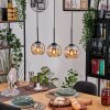 Koyoto hanging light, globe light, pendant light Ecru, black, 3-light sources