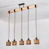 Cando hanging light, pendant light Ecru, black, 5-light sources
