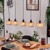 Barcos hanging light, pendant light Ecru, black, 5-light sources