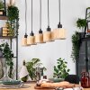 Bongal hanging light, pendant light Ecru, black, 5-light sources