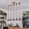 Koyoto hanging light, globe light, pendant light Ecru, black, 5-light sources
