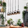 Koyoto hanging light, globe light, pendant light Ecru, black, 5-light sources