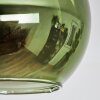 Koyoto ceiling light, globe light gold, black, 5-light sources