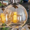 Koyoto hanging light, globe light, pendant light Amber, clear, 6-light sources