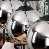 Koyoto hanging light, globe light, pendant light Ecru, black, 3-light sources