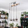 Koyoto hanging light, globe light, pendant light Ecru, black, 3-light sources