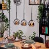 Koyoto hanging light, globe light, pendant light Ecru, black, 3-light sources