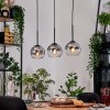 Koyoto hanging light, globe light, pendant light Ecru, black, 3-light sources