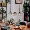 Koyoto hanging light, globe light, pendant light Ecru, black, 3-light sources