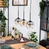 Koyoto hanging light, globe light, pendant light Ecru, black, 3-light sources