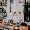 Koyoto hanging light, globe light, pendant light Ecru, black, 3-light sources
