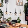 Koyoto hanging light, globe light, pendant light Ecru, black, 4-light sources
