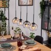 Koyoto hanging light, globe light, pendant light Ecru, black, 4-light sources