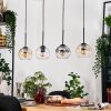 Koyoto hanging light, globe light, pendant light Ecru, black, 4-light sources