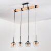 Koyoto hanging light, globe light, pendant light Ecru, black, 4-light sources