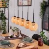 Basto hanging light, pendant light Ecru, black, 5-light sources