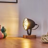 MALIX Table lamp Light wood, black, 1-light source
