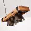 OKSBOL Pendant Light Dark wood, black, 2-light sources